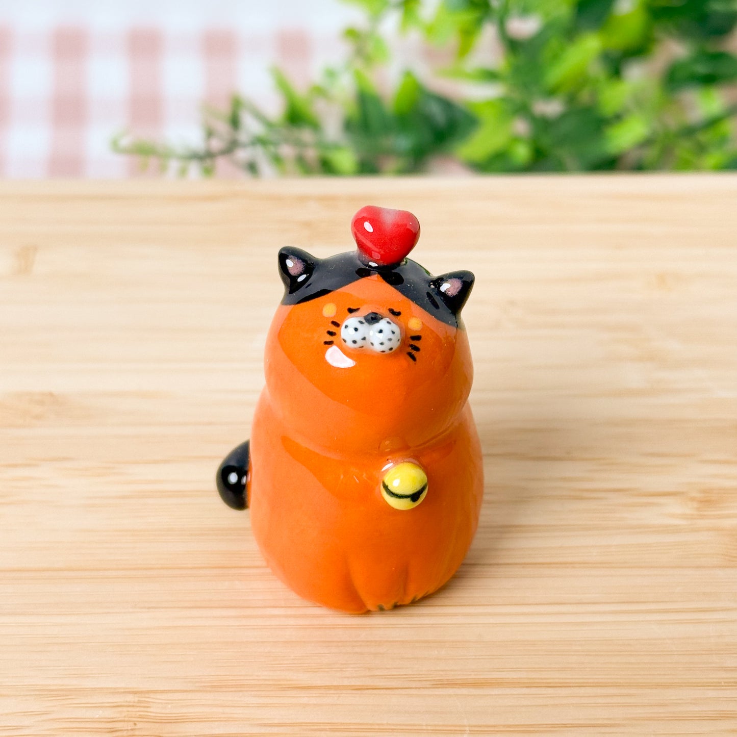Tangerine Cat Figurine