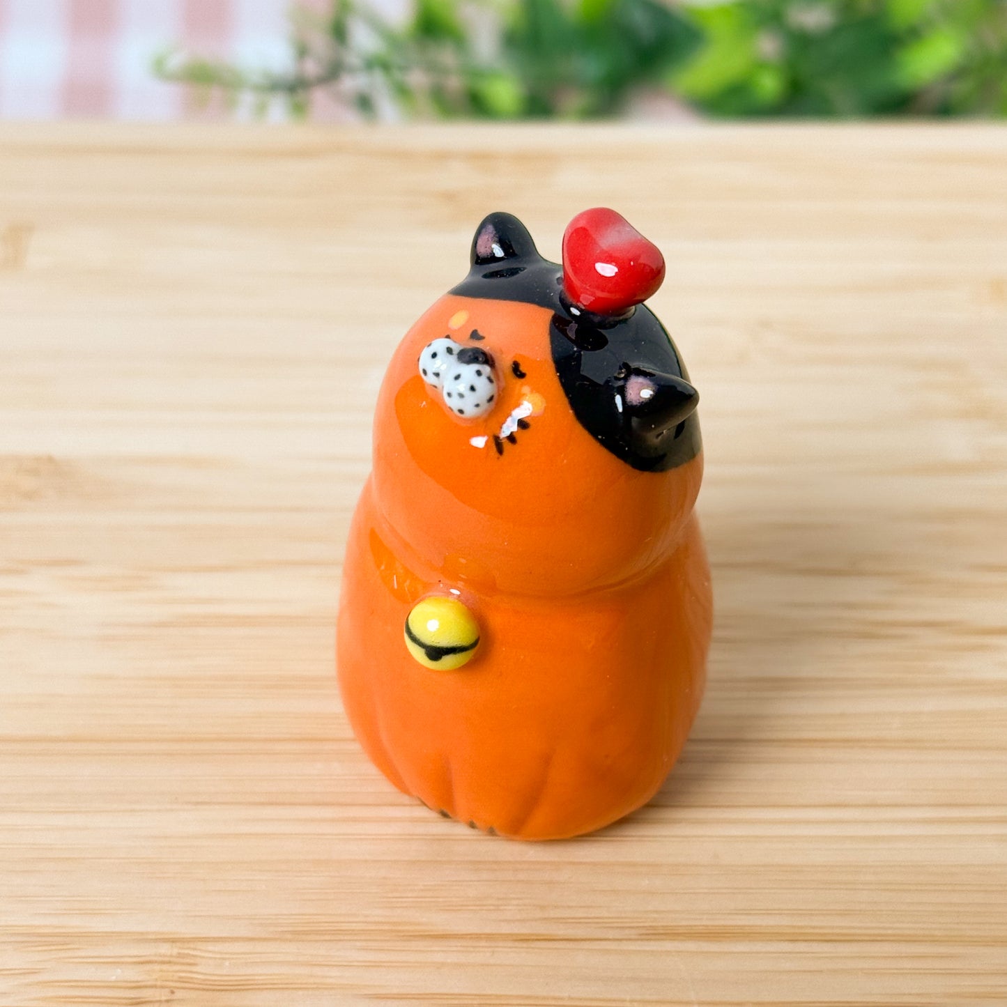 Tangerine Cat Figurine