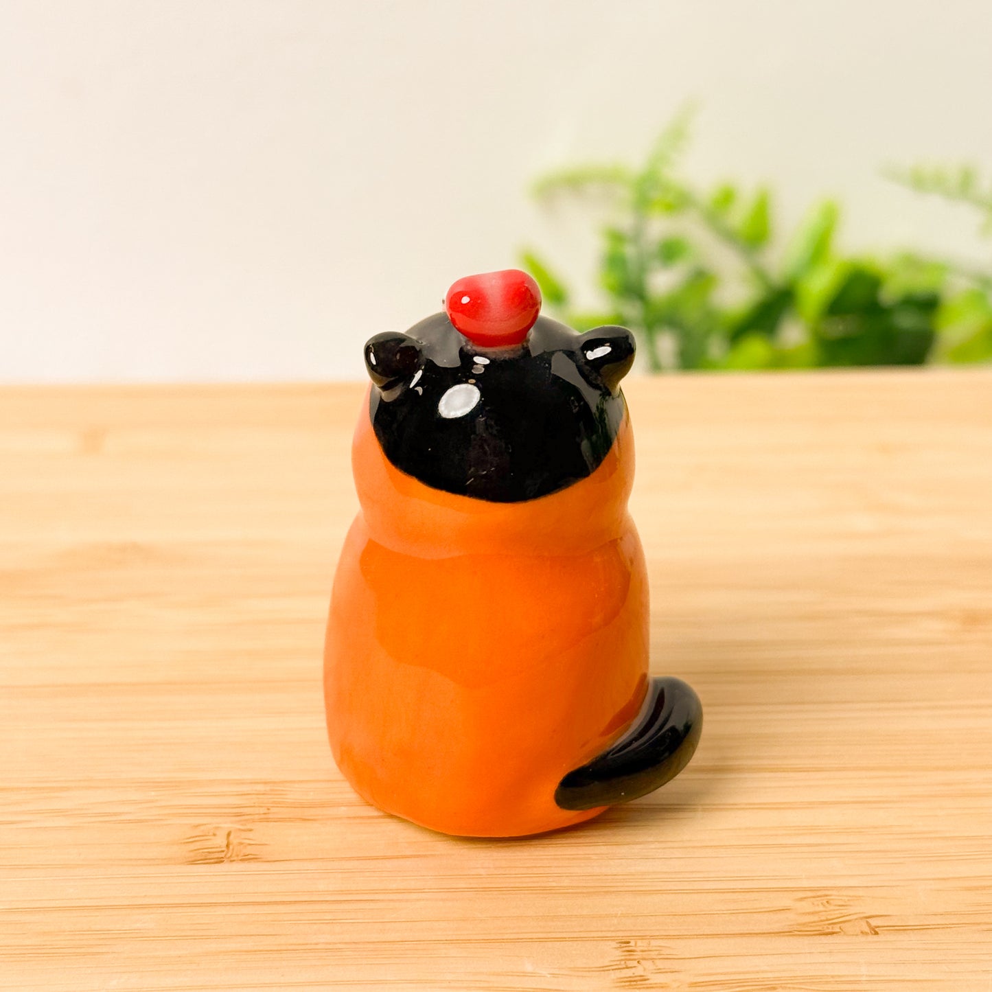 Tangerine Cat Figurine