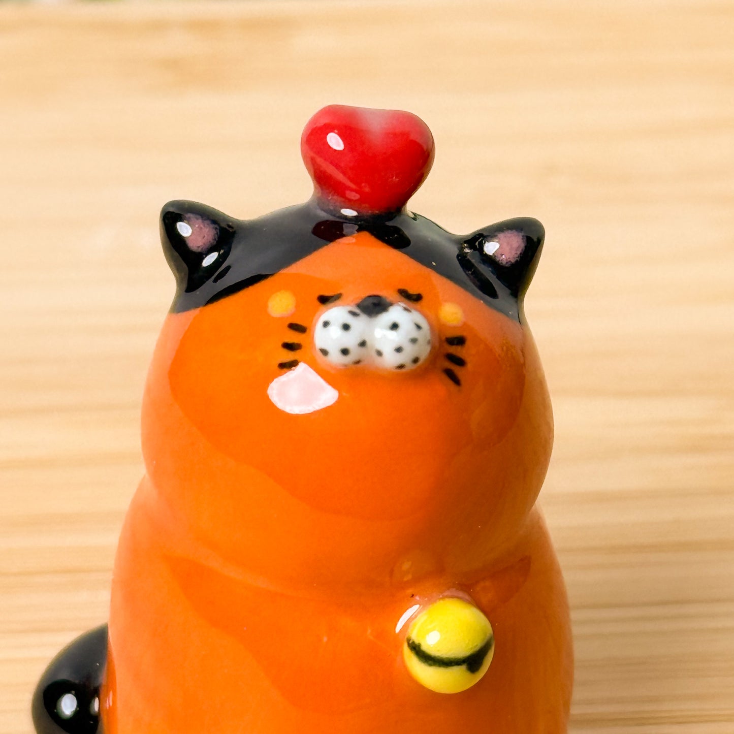 Tangerine Cat Figurine