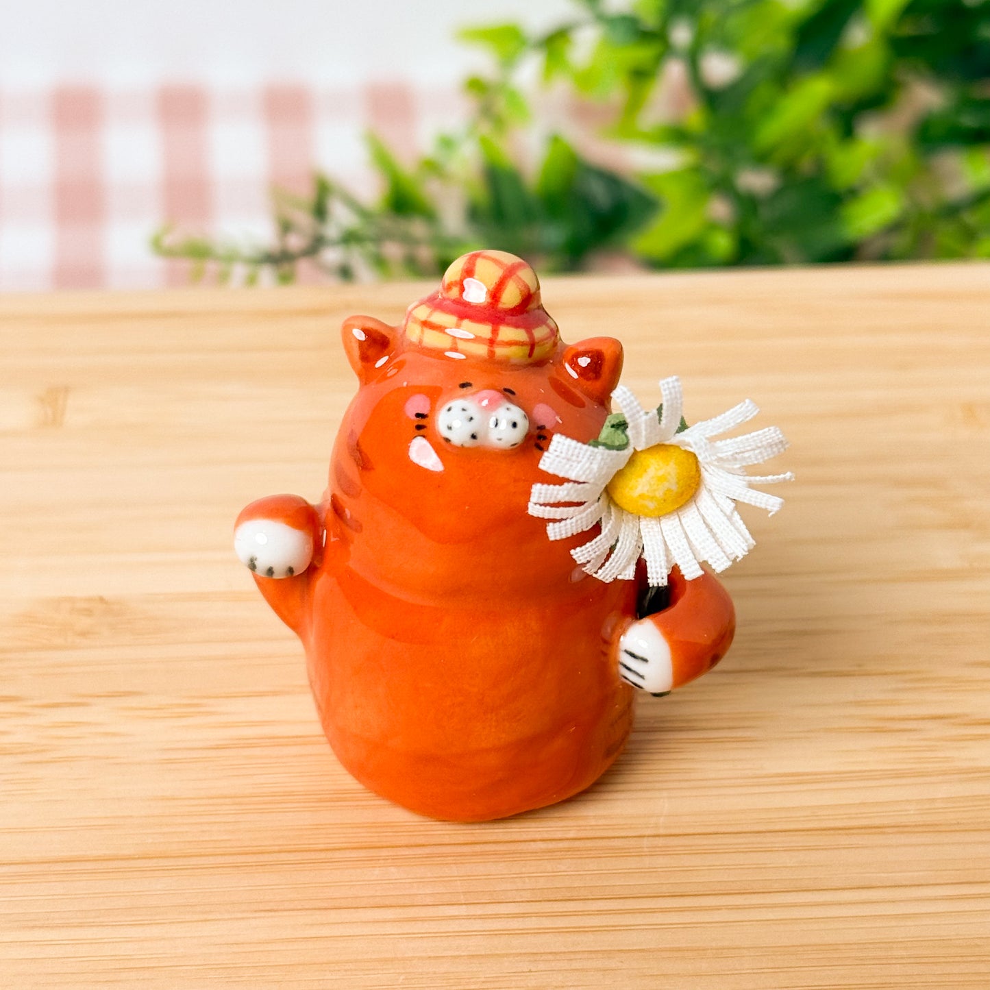 Pumpkin Cat Figurine