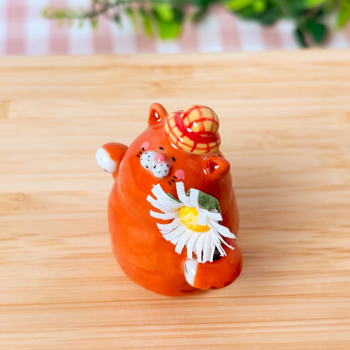 Pumpkin Cat Figurine