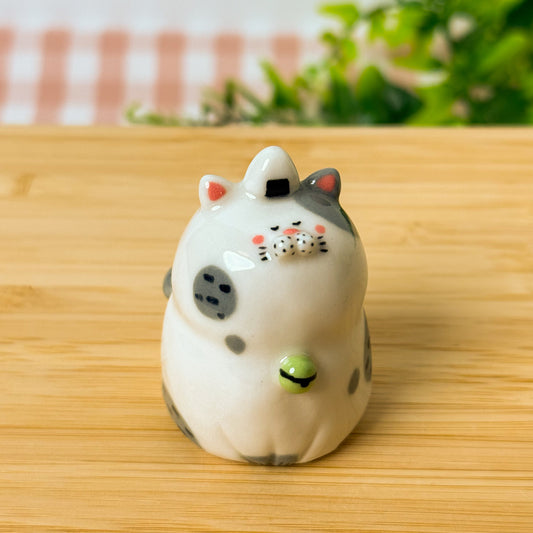 Snowball Cat Figurine